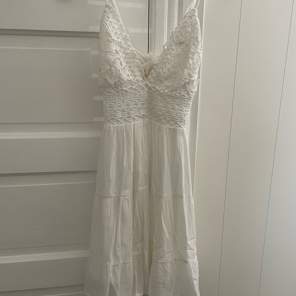 White Lace Summer Dress. Did not fit so it was never worn.